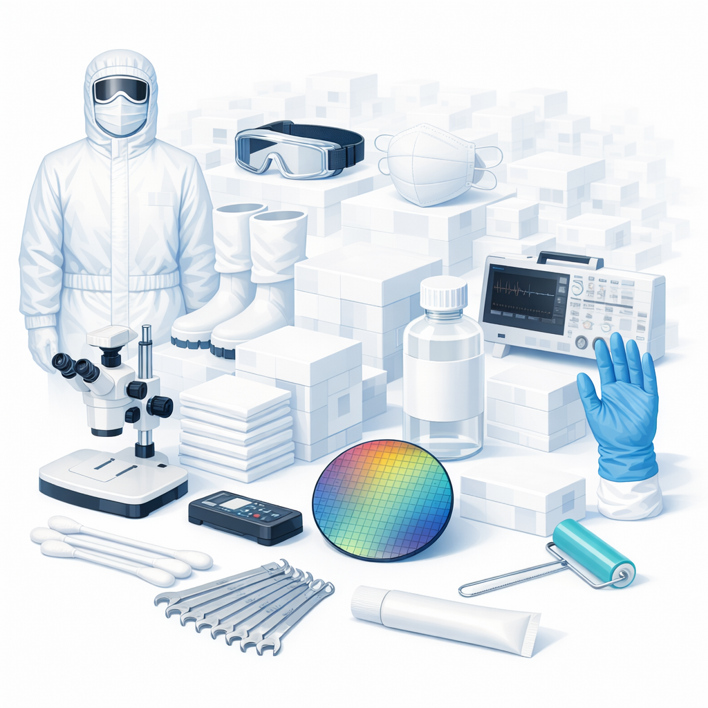 Cung cấp thiết bị và vật liệu (xuất nhập khẩu và bán buôn vật tư tiêu hao và vật liệu phụ cho phòng sạch)