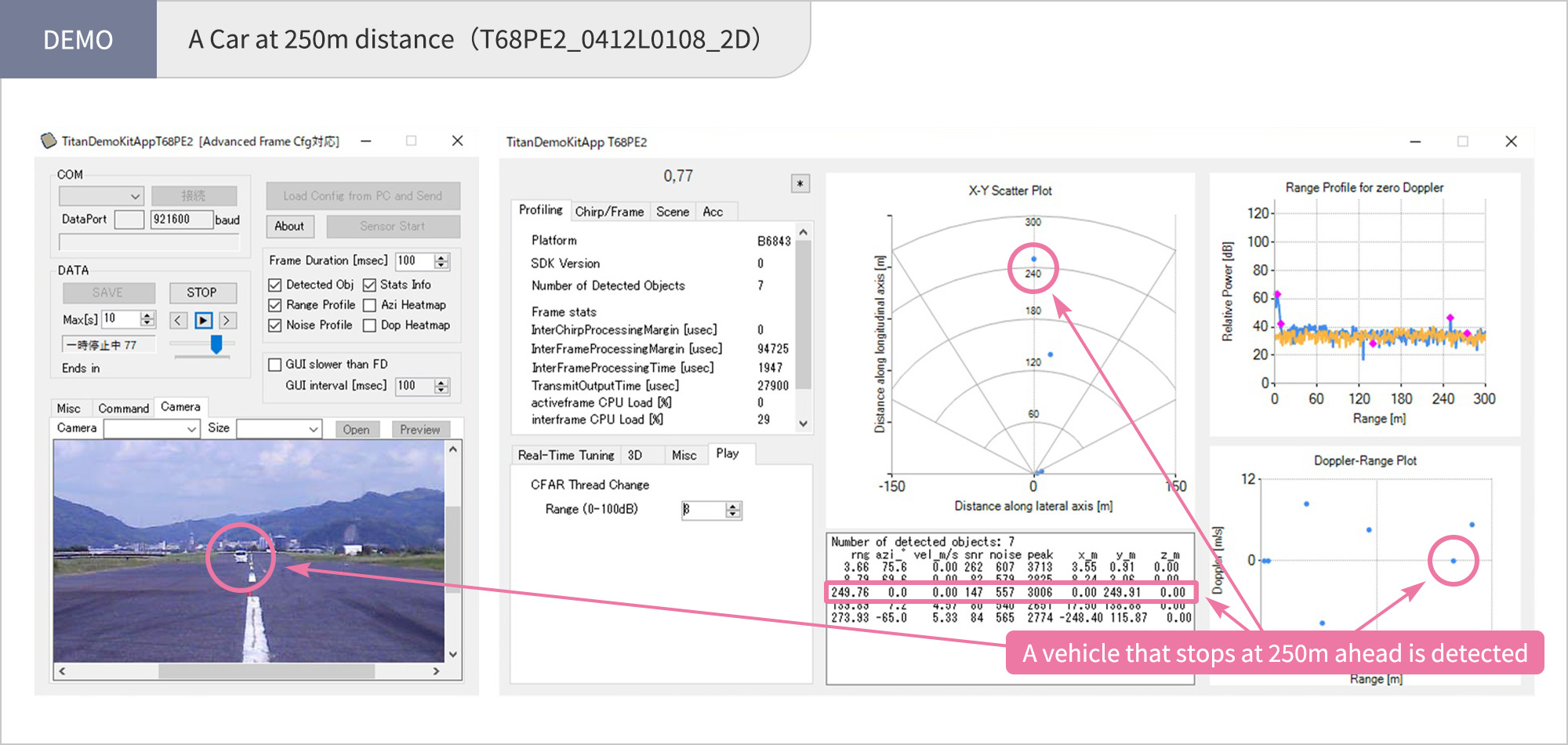 【DEMO】A Car at 250m distance (T68PE2_0412L0108_2D)